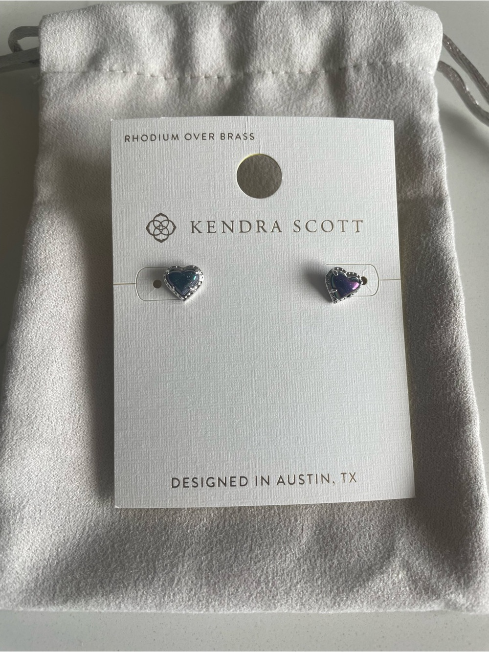 Kendra Scott Heart Stud Earrings